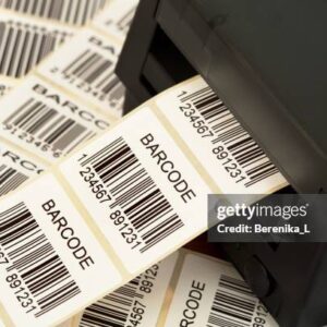 BARCODE STICKER ROLL { ALL SIZE }