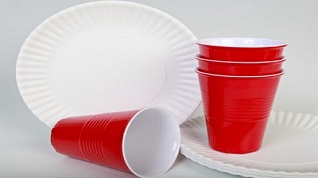 paper cups and paper plates